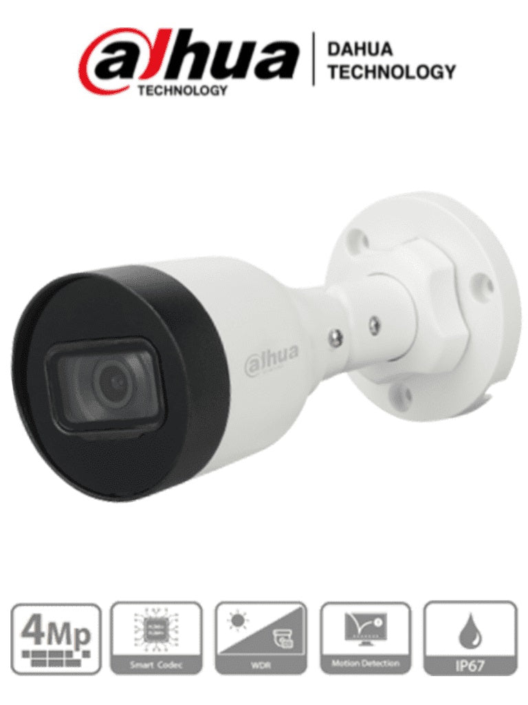 Cámara IP Bala Dahua Technology DH-IPC-HFW1431S1P-A-0280B-S4-QH2 - Cámara IP Bala Dahua Technology DH-IPC-HFW1431S1P-A-0280B-S4-QH2 -